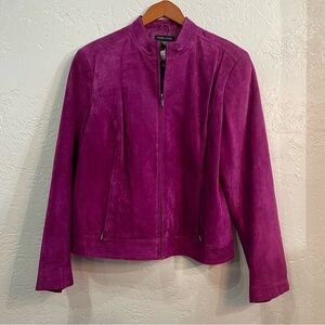 Valerie Stevens Fuchsia Leather Jacket XL